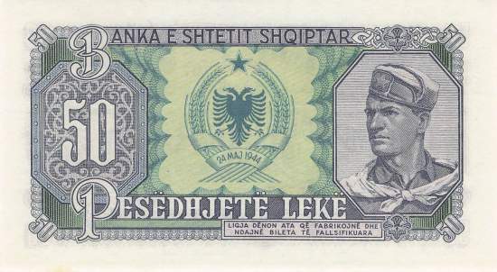 Albanien 50 Leke 1957 p29